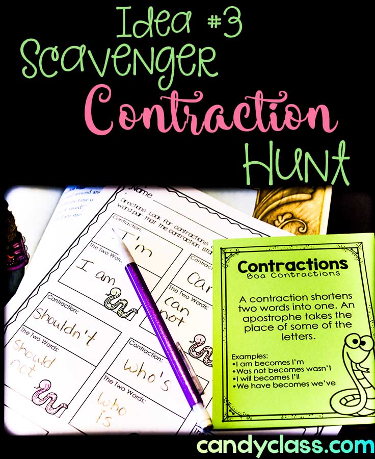 Contraction Activity: Scavenger Hunt While Reading
