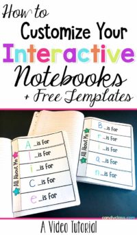 How to Customize Your Interactive Notebooks...A Video Tutorial - The ...